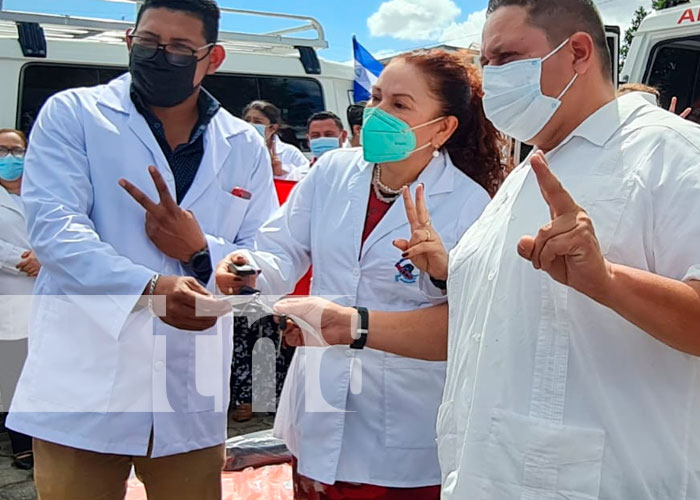 Entrega de ambulancias a Hospitales de Nicaragua