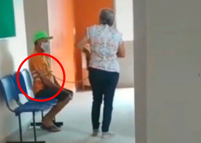Video viral: ¡Un hombre es amarrado para recibir la vacuna en Brasil!