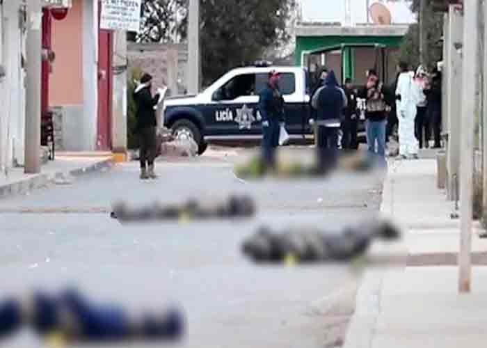 Cadáveres envueltos en cobijas en Zacatecas, México