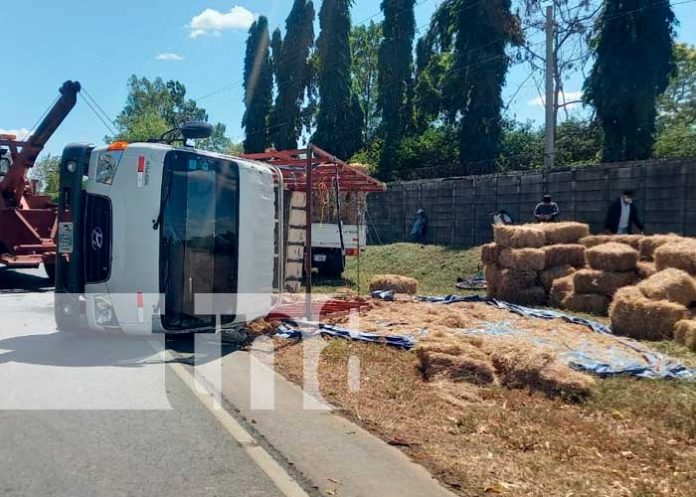 Accidente de tránsito con camión en Carretera Masaya a Tipitapa