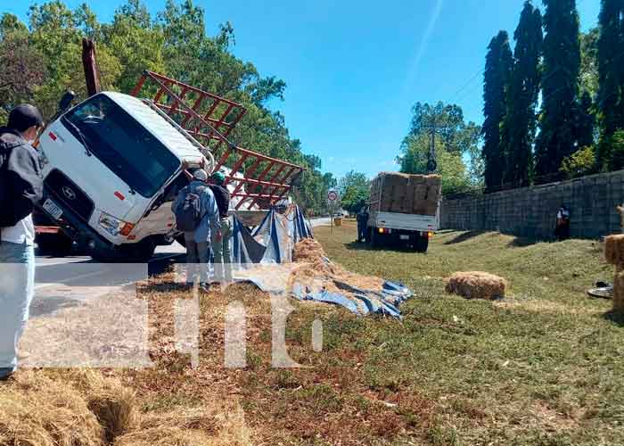Accidente de tránsito con camión en Carretera Masaya a Tipitapa