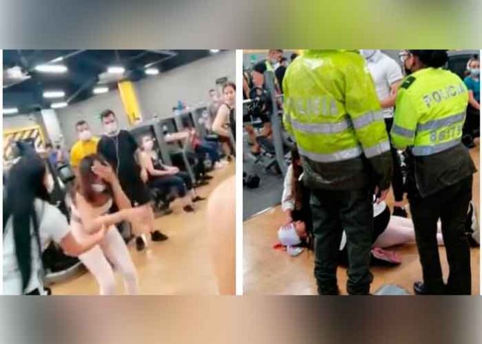 ¡Indignante! Mujer fue golpeada por un hombre en un gimnasio de Colombia