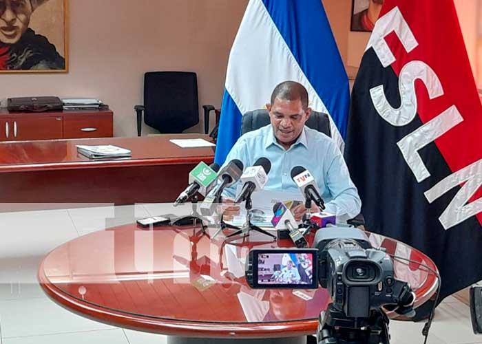 Conferencia de prensa de Hacienda en Nicaragua