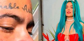Fan de Karol G se tatua su nombre en la cara y las redes estallan