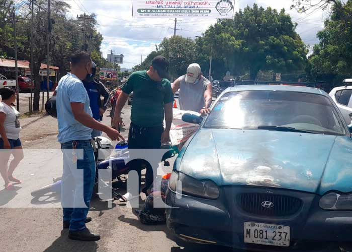 Accidente de tránsito en Managua 