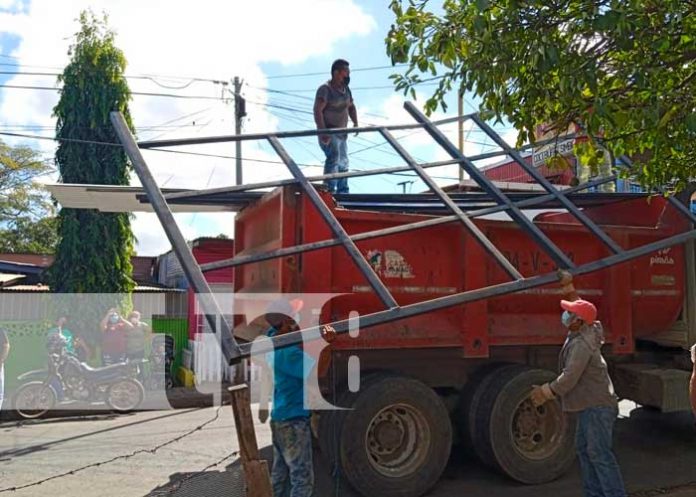 Entrega de materiales para mejora de viviendas en Managua