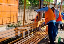 Remodelación en paradas de buses en Managua