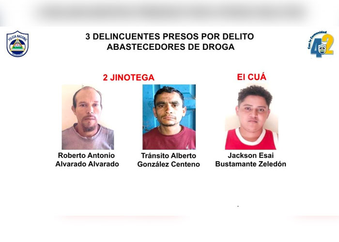 Detenidos en Jinotega y El Cuá