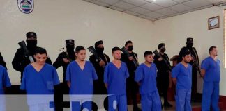 Supuestos delincuentes presos en Chontales