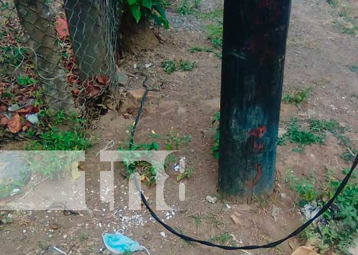 Investigan robo de cables de energía en Rivas