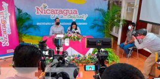 Conferencia de prensa del INTUR en Nicaragua
