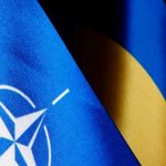 Bandera de Ucrania y de la OTAN