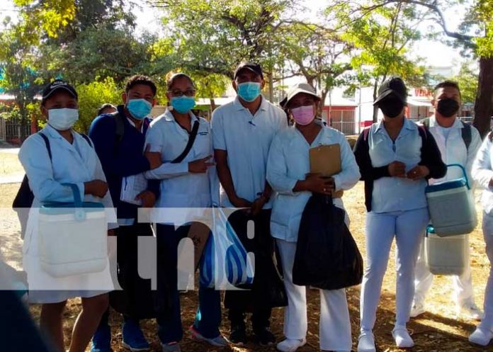 Jornada de vacunación en Jardines de Veracruz, Managua