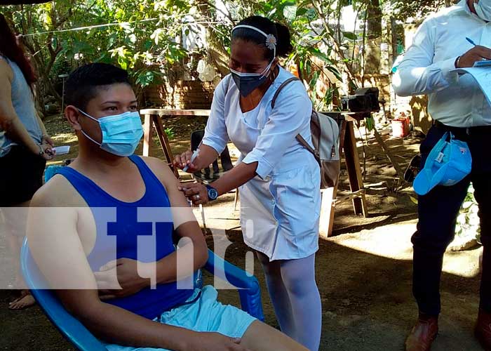 Jornada de vacunación en barrio de Ticuantepe, Nicaragua