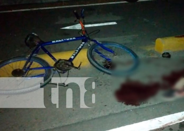 Motociclista y ciclista lesionado producto de un accidente en Tipitapa