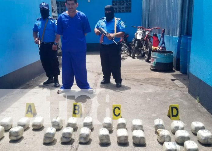 Policía Nacional de Matagalpa detiene a 8 sujetos e incauta 51 libras de marihuana