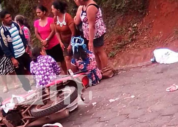 Bebé de 3 meses pierde la vida en aparatoso accidente en Jinotega