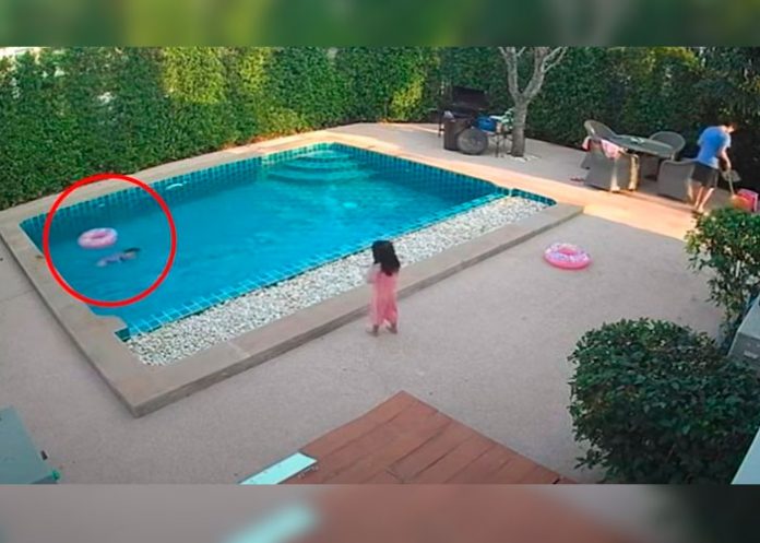 Niña rescata a su hermanita de 2 años de ahogarse en la piscina