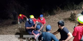 Cinco lesionados tras caer en las laderas de la Laguna de Masaya