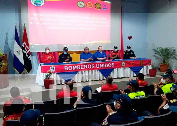 Bomberos de Nicaragua realizan encuentro para planear estrategias en el año 2022