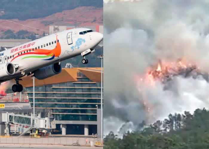 Lluvias interrumpe la búsqueda de supervivientes tras accidente aéreo en China.