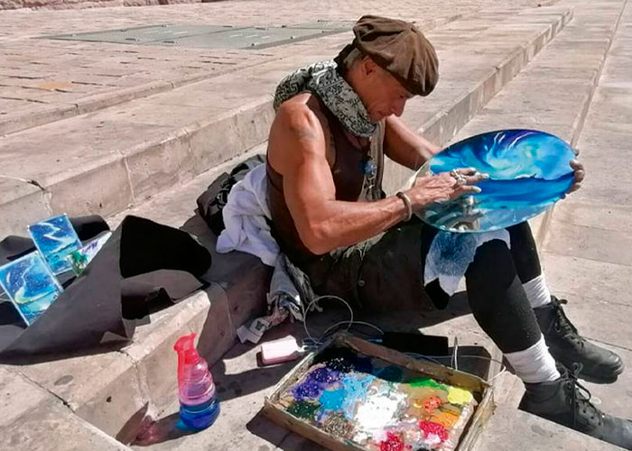 En su misión de "cambiar el mundo" pintor viajero llega a Nicaragua