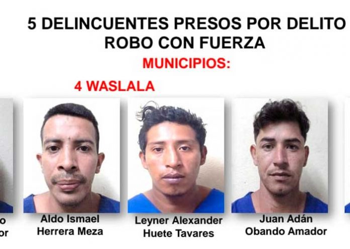 Policía en Matagalpa da a conocer la captura de 12 presuntos delincuentes