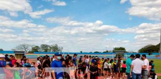 Realizan un festival de relevos en Managua