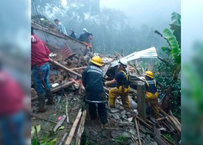 Derrumbe en Risaralda, Colombia deja dos personas muertas