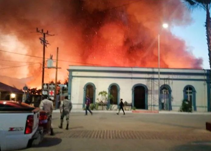 incendio en México, Baja California