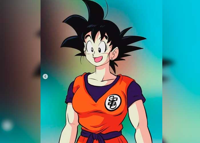 Proponen la versión femenina del anime: Así luciría Goku si fuera mujer |  