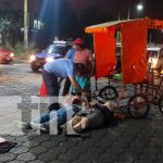 Accidente en el sector del Mercado Huembes en Managua