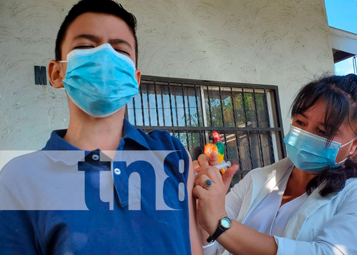 Vacunas en reparto San Andrés, Managua
