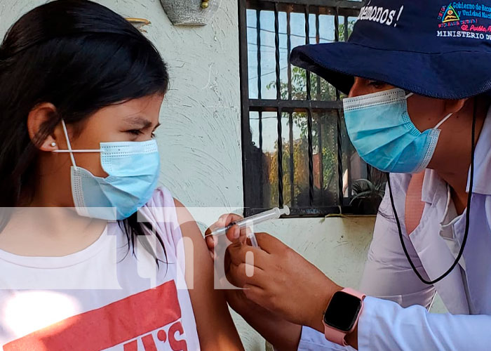 Vacunas en reparto San Andrés, Managua