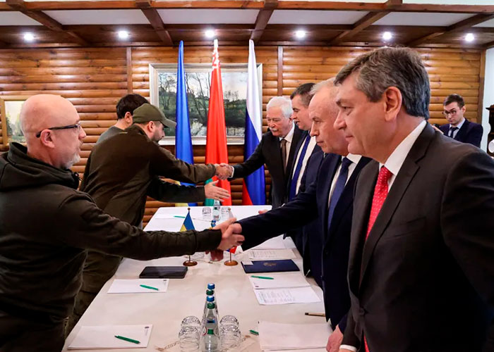  Rusia y Ucrania sostiene segunda ronda de negociaciones