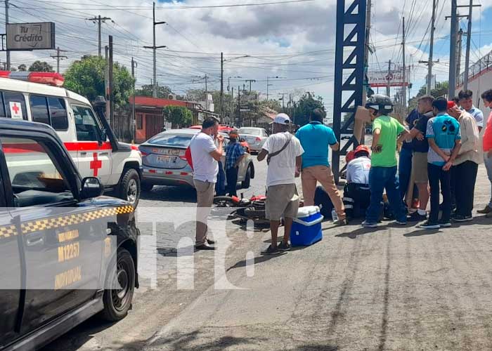 Accidente de tránsito en sector del Conchita Palacios, Managua