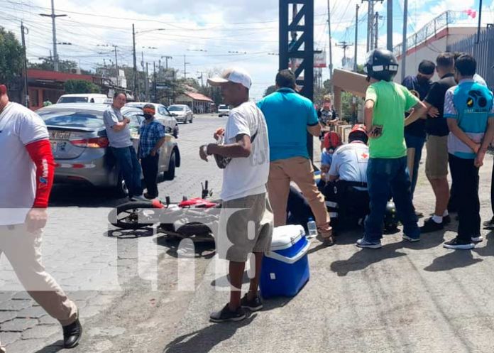 Accidente de tránsito en sector del Conchita Palacios, Managua