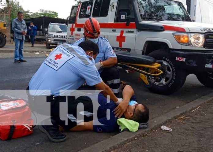 Accidente de tránsito en sector de la Quinta Nina, Managua