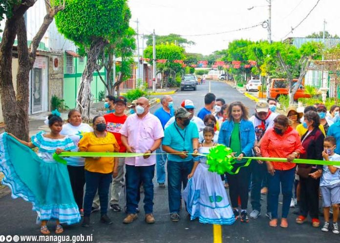 Mejora de calles en Linda Vista Norte, Managua