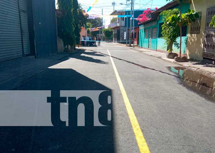 Reparación de calles en barrios de Managua, Nicaragua