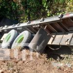 Accidente con camión en la Carretera Vieja a León