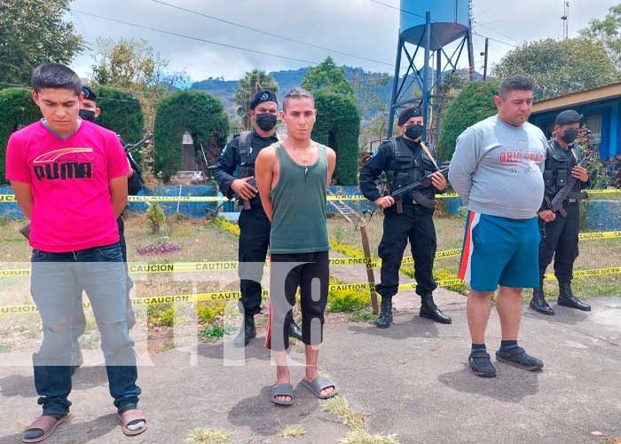  Captura de sujetos por presuntamente cometer delitos en Jinotega