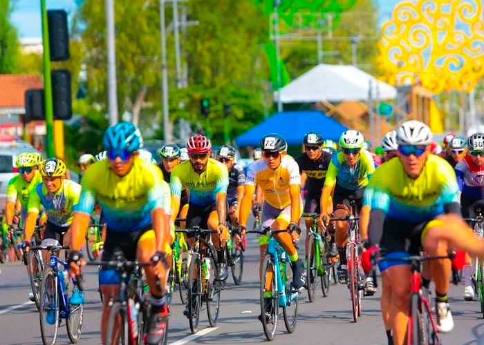Competencia de ciclismo en Managua