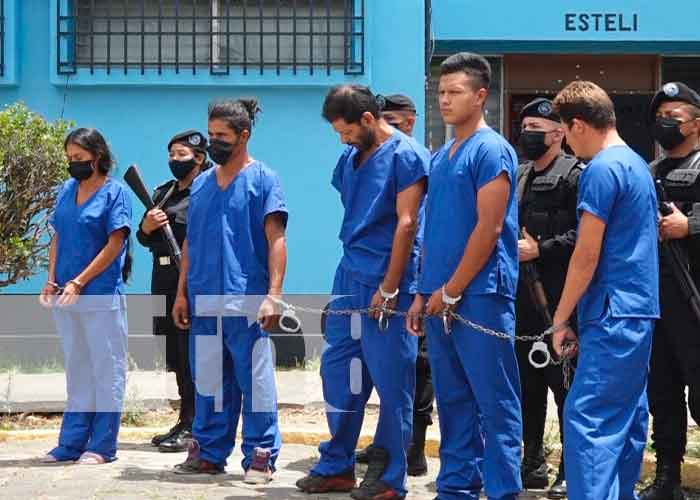 Delincuentes presos en Estelí