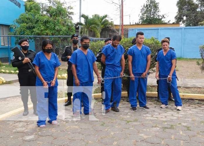 Delincuentes presos en Estelí