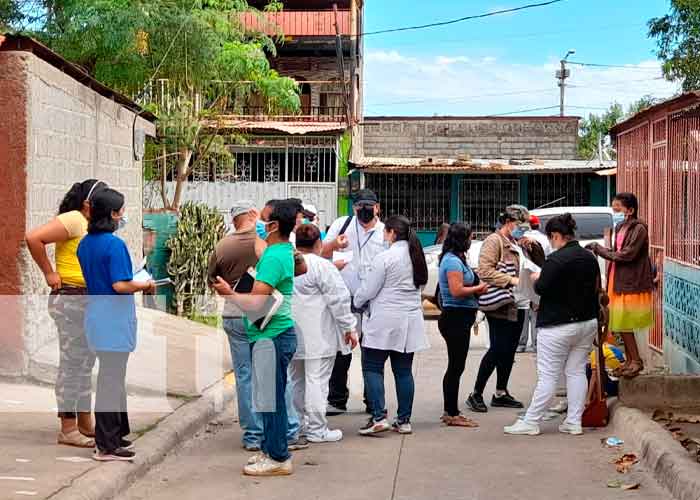 Jornada de vacunación en barrios del Distrito II de Managua