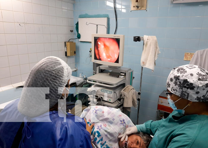 Hospital Lenin Fonseca en jornada de endoscopia en saludo al día de la mujer
