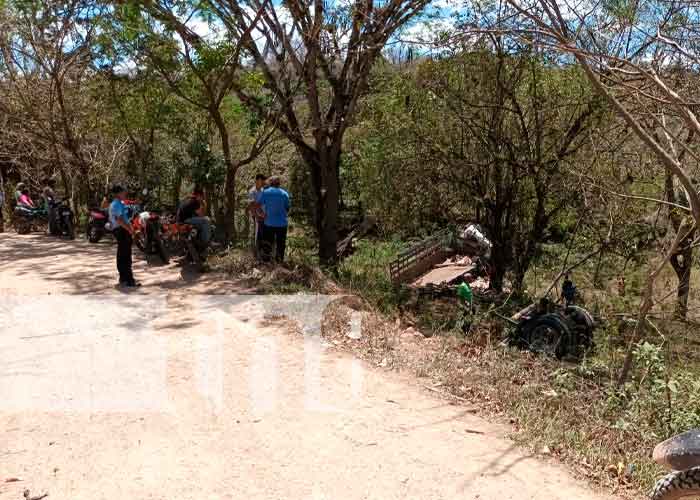 Aparatoso accidente de tránsito con camión en San Ramón, Matagalpa