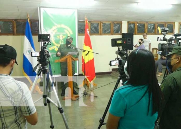Conferencia de prensa con el Comando Militar Regional en Estelí