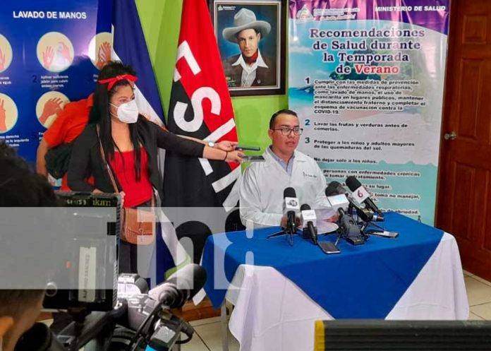 Conferencia de prensa sobre plan del MINSA en verano de Nicaragua